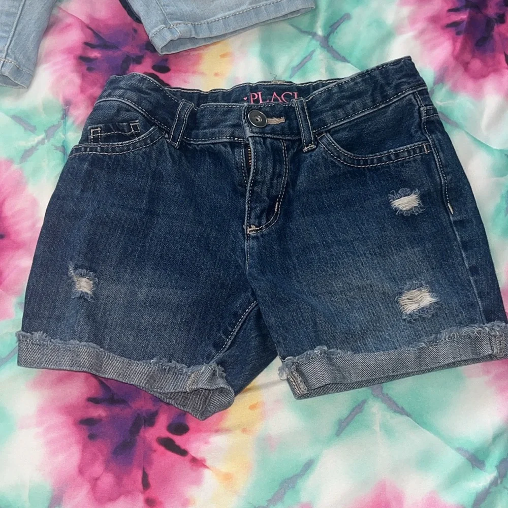 The children’s place shorts x4 and 2 wonder nation shirts size 6, 6X-7